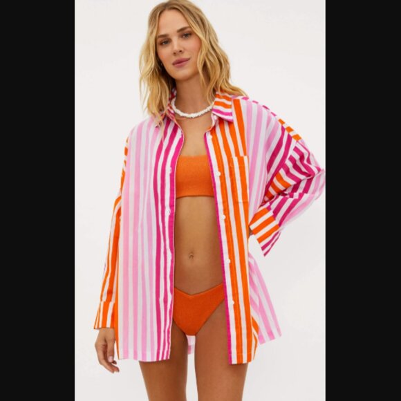 NIP Beach Riot Alexa Top Sunset Stripes Size S/M Retail Price $98.00 - Picture 5 of 15